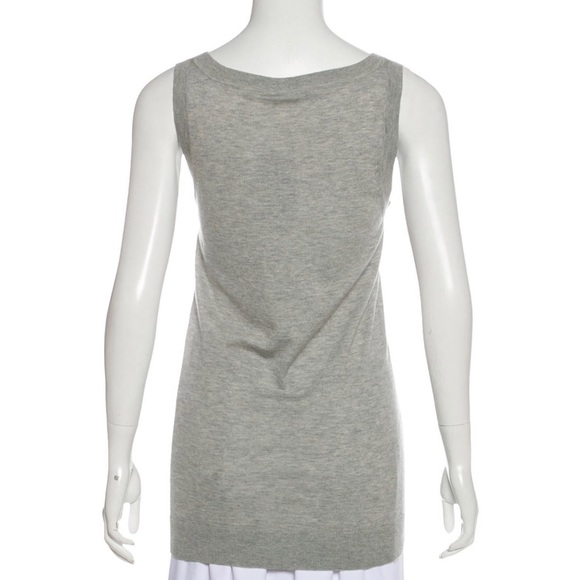 DONNA KARAN Cashmere Knit Top - Size M - Picture 2 of 9
